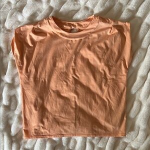Athleta Apricot Short Sleeve Tee